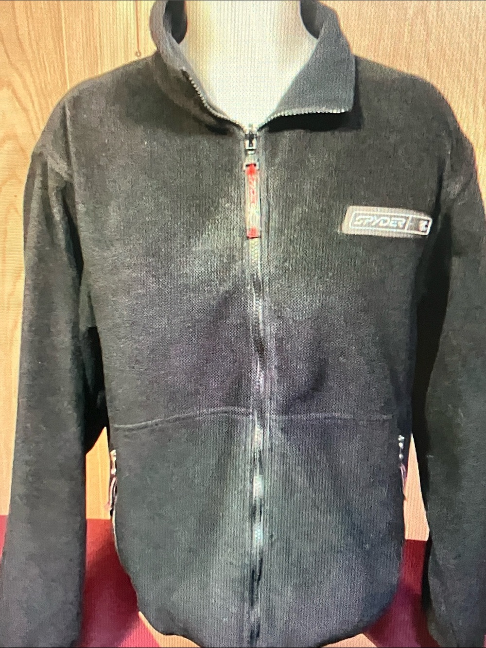 Spyder Black Full-Zip Fleece Jacket
